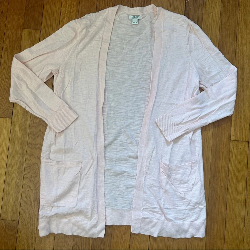 J. Crew slub open cardigan